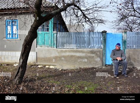 JURILOVCA, TULCEA - FEBRUAR 4, 2019. Old house of Jurilovca , important village fishing center ...