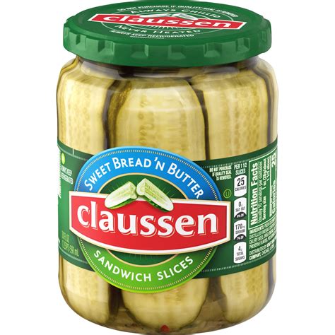 Claussen Sweet Bread N' Butter Pickle Sandwich Slices 20 fl oz | Shipt