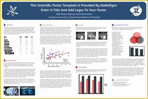 Scientific Poster Template Free Of Scientfic Poster Powerpoint ...