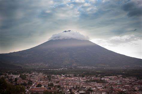 Edit free photo of Volcano,water volcano,antigua guatemala,sleeping ...