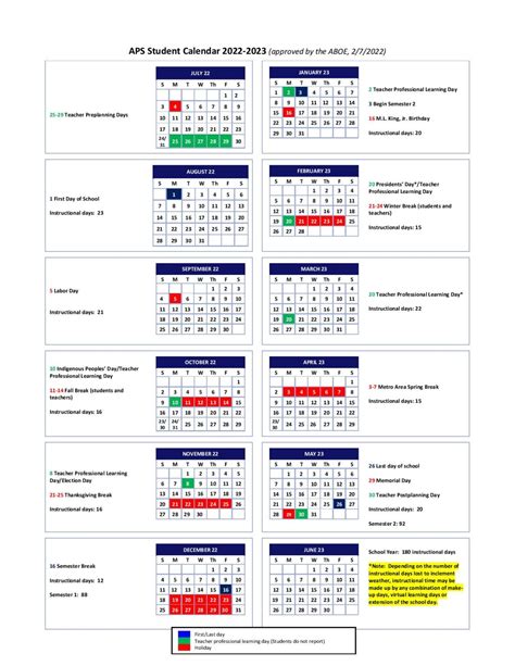 Atlanta Public Schools Calendar Holidays 2022-2023 - School Calendar Info