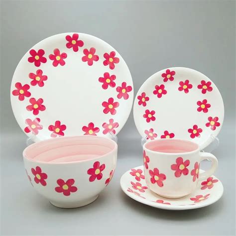 16pcs Colorful Design Porcelain Dinnerware Set - Buy 16pcs Dinnerware ...