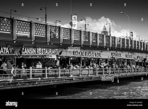 Restaurant in galata tower Black and White Stock Photos & Images - Alamy