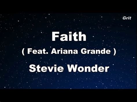 Faith feat. Ariana Grande - Stevie Wonder Karaoke 【With Guide Melody ...