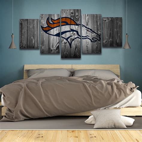 Denver Broncos NFL Logo Canvas Wall Art – canvasx.net