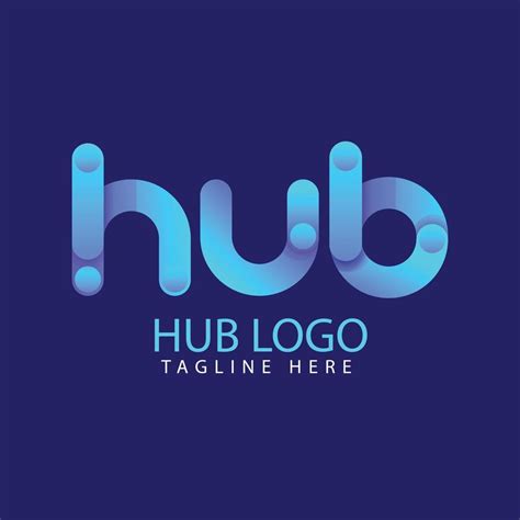 hub logo design template vector 14304609 Vector Art at Vecteezy