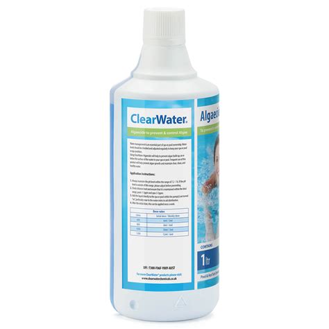 Clearwater CH0006 Algaecide Algae Remover for Swimming Pool and Spa Hot Tub Water Treatment ...