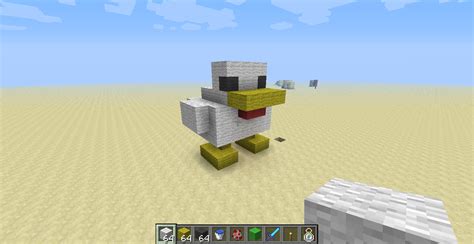 So I tried making a chicken statue from scratch... : r/Minecraft