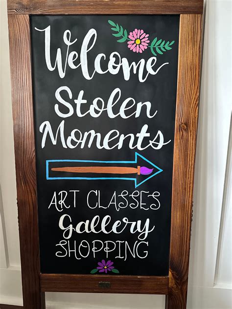 Custom Sidewalk Magnetic Chalkboard Sign Rustic Brown Wood - Etsy