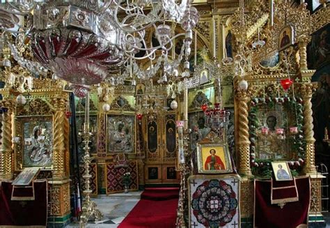 The Interior of the Russian Monastery on Mount Athos | PEMPTOUSIA