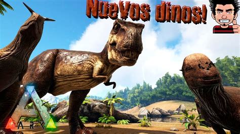 ARK Survival Evolved Jurassic Park MOD NUEVOS DINOS v2 nuevo T-REX! gameplay español - YouTube