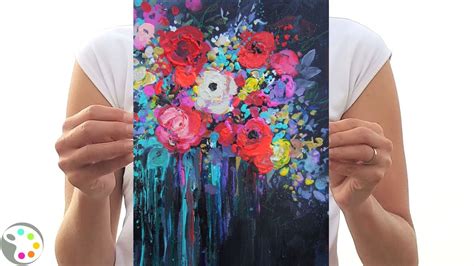 How To Paint Flowers On Canvas With Acrylics at Jose Luttrell blog