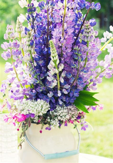 Lupine Bouquet | Purple wildflowers, Lupine flowers, Wedding boquet