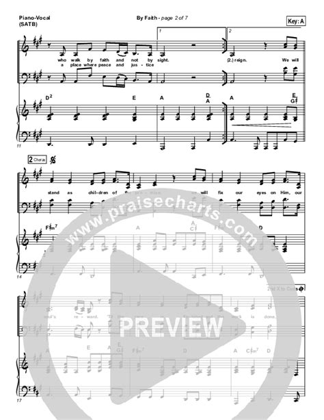 By Faith Sheet Music PDF (Keith & Kristyn Getty) - PraiseCharts