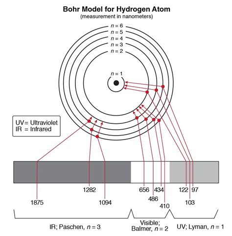 Esen-Bohr Model of the Hydrogen Atom Diagram | Quizlet