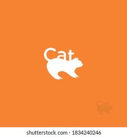 Cat Animal Logo Design Template Stock Vector (Royalty Free) 1834240246 | Shutterstock