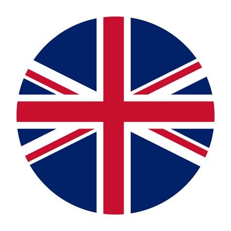 United Kingdom Flat Rounded Flag Icon with Transparent Background ...