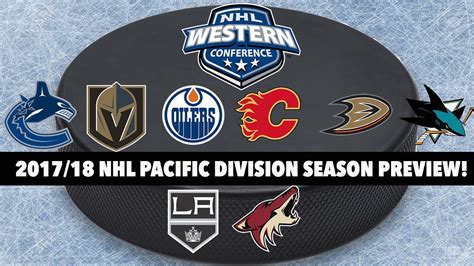 2017/18 NHL Pacific Division Season Preview! - YouTube