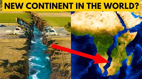 Africa is splitting into two continents and forming a new African Ocean