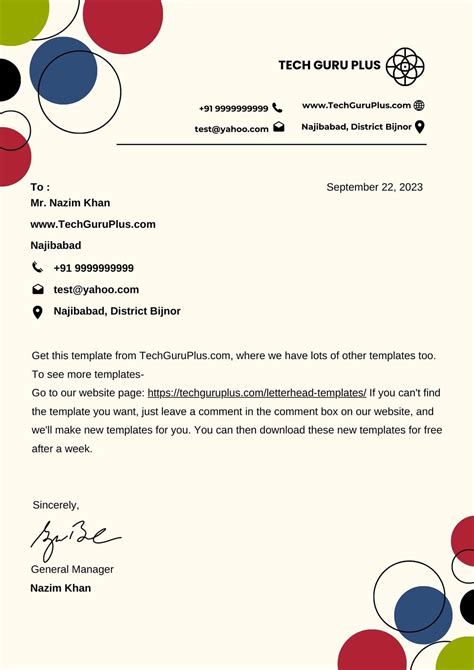 Free Letterhead Templates in Microsoft Word