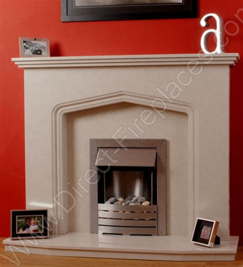 Marquis Marfil Micro Marble Fireplace Package with Electric Fire ...