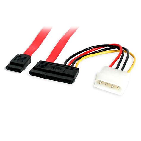 18in SATA Data and Power Combo Cable - SATA Cables