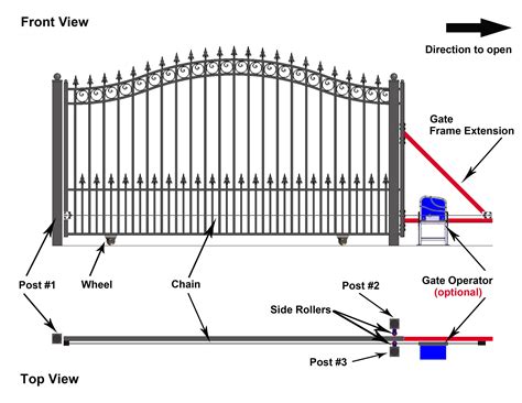 ALEKO | ST.PETERSBURG Style Slide Iron Driveway Gate 14' X 5-3/4 ...