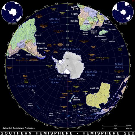 Southern Hemisphere · Public domain maps by PAT, the free, open source, portable atlas