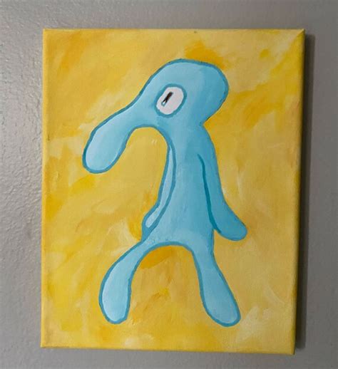 Squidward Painting | Etsy