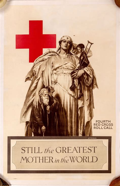 Red Cross WW1 Poster, Foringer, 1918 [142877] - Holabird Western Americana Collections