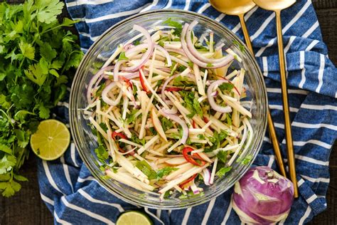 Kohlrabi and Apple Slaw | Everyday Gourmet with Blakely | Side Dishes