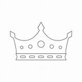 Simple Crown Coloring Page sketch template