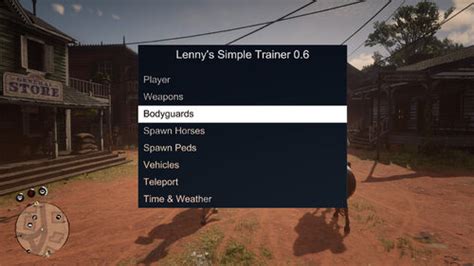 Lenny's Simple Trainer - Mods - RDR2Mods.com