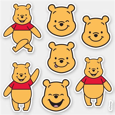 Happy Smile Winnie the Pooh Sticker | Zazzle.com in 2021 | Winnie the pooh stickers, Pooh ...