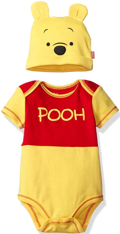 Disney Winnie the Pooh Infant Baby Boys Bodysuit and Hat Set Newborn to ...