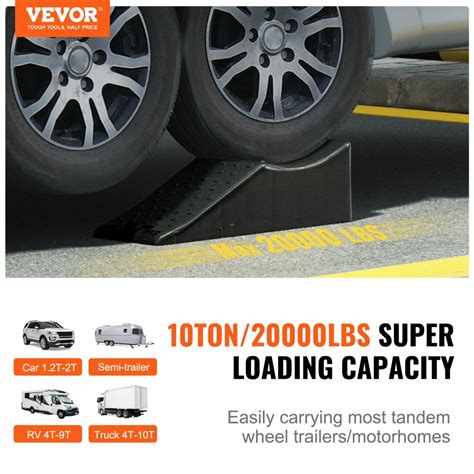 VEVOR Car Service Ramp, 20000 lbs/10 ton Loading Capacity, 5.5" Lift Car Ramp, Low Profile ...