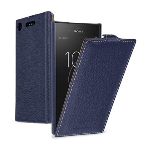 2018 New Business Up Down Flip Case For Sony Xperia XZ1 Compact 4.6" Case Genuine Leather Cover ...