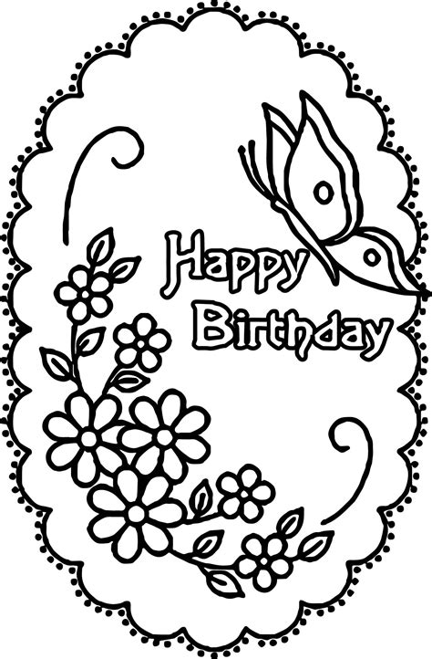 Printable Coloring Pages | Happy Birthday coloring pages are a fun ...