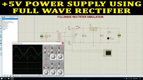 FULL WAVE RECTIFIER SIMULATION USING PROTEUS - YouTube