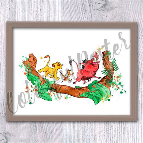 Lion King Poster Lion King Print Hakuna Matata Art Wall Decor - Etsy