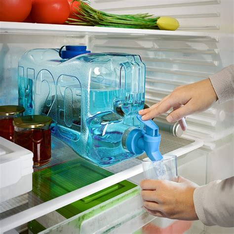 5.5L Plastic Water Tap Desktop Dispenser With Tap | Fits In The Fridge