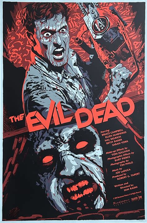 Evil Dead Movie Poster - Sam Raimi - Francesco Francavilla