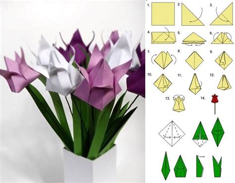 How to DIY Origami Tulip