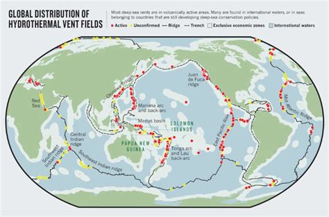 Hydrothermal Vents Map