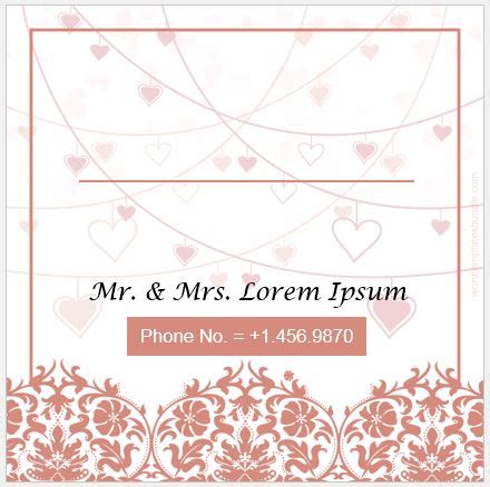 MS Word Wedding Envelope Templates | Formal Word Templates