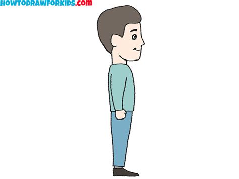 How to Draw a Person from the Side - Drawing Tutorial For Kids