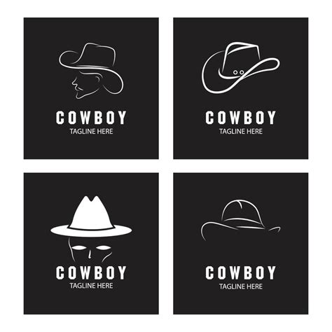 Cowboy logo vector template design 16745622 Vector Art at Vecteezy