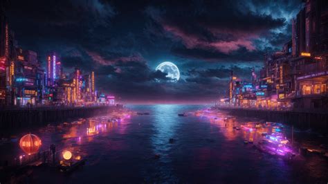 A Glimpse Of Moon City Wallpaper,HD Artist Wallpapers,4k Wallpapers ...