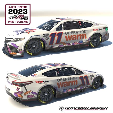 2023 Denny Hamlin FedEx Cares Camry No Num by Brantley Roden - Trading Paints