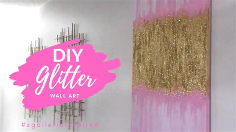 DIY GLITTER WALL ART #diy #diywallart #homedecor #glitterwallart # ...